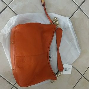 Leather Hobo Handbag